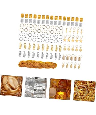 minkissy 1 Box Wig Accessories Metal Hair Braiding Beads Spring Hair Jewelry Hair Braid Rings Diy Hair Braid Accessories Dreadlock Jewelry Dreadlocks Hair Cuffs Aluminum Hair Rope - Buy Online on GoSupps.com