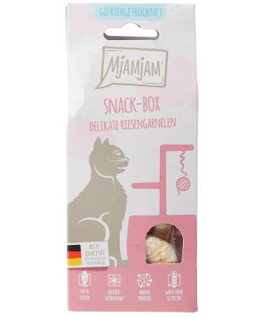 Mjamjam - Premium Katzensnack - Snackbox - Delicate giant shrimp 1 -pack (1 x 25 g) natural lames without synthetic preservatives 25 g (1 Pack)