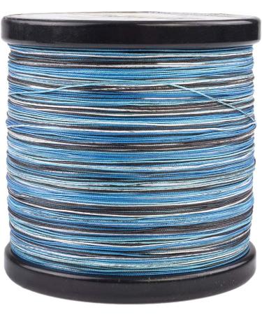 HERCULES Super Cast 8 Strands Braided Fishing Line | Salt-Water, 10-300LB Test | 109-1094 Yards | Hi-Grade Performance | Blue Camo, 30LB-0.28MM - Buy Online on GoSupps.com