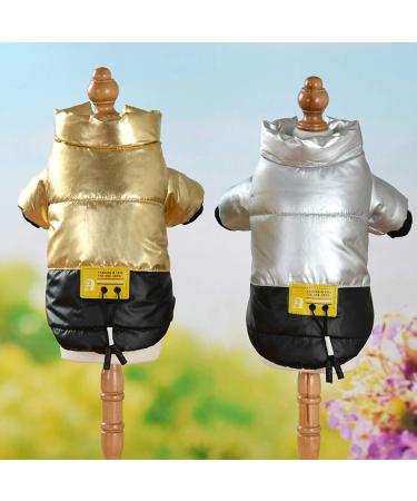 Pet Dog Clothes Vest Winter Coat Dog Sweater Soft Warm Dog Apparel Autumn Winter Pet Waterproof Thicken Coat Button Closure Jacket Cat Dog Clothes - Silver Gray S S Silver Gray - Buy Online on GoSupps.com