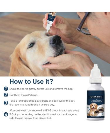 Cataract Eye Drops for Dogs Pets Eye Drops Effective Dog Eye Infection Treatment Cats Eye Cleaner Cataract Eyedrops Improve Vision Clarity Relieve Red Eyes & Allergy Symptoms (2 x 0.35fl.oz) Blue - Cataract Eyedrops for Dogs (2 Bottle) - Buy Online on GoSupps.com