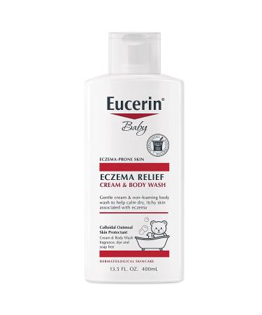Eucerin Baby Eczema Relief Cream Body Wash & Cream Bundle - 21.5 oz | Soothing Formula for Sensitive Skin - Buy Online on GoSupps.com