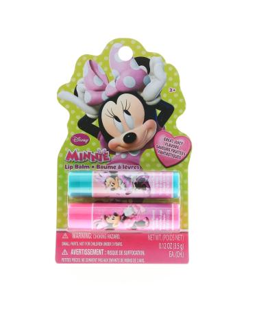 Disney Minnie Mouse Girks Lip Balm 2pk With Fun Flavors