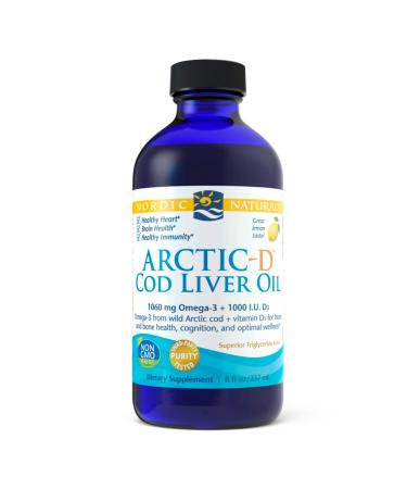 Nordic Naturals Arctic-D Cod Liver Oil Lemon 8 fl oz (237 ml)