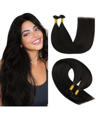 Youngsee Bonding Extensions Real Hair Brown 50 cm Extensions Real hair Bondings dark brown real hair Extensions Bondings 1g/S Keratin Bondings real hair U tip hair remy bonds extensions 50g #2 50 cm-u Tip 1-3- #2