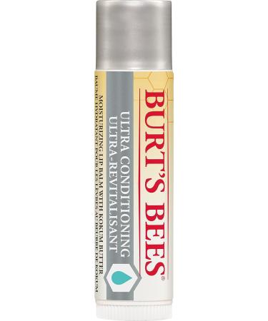Burt's Bees Hydrating Lip Balm for Dry Chapped and Cracked Lips 100% Natural Origin Ultra Conditioning with Kokum Butter Shea Butter and Cocoa Butter Unscented 2 Tubes - Buy Online on GoSupps.com