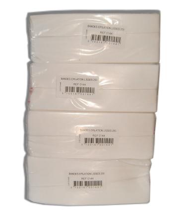 storepil - Bandes lisses non-tiss es - 4 paquets de 250 bandes pour pilation
