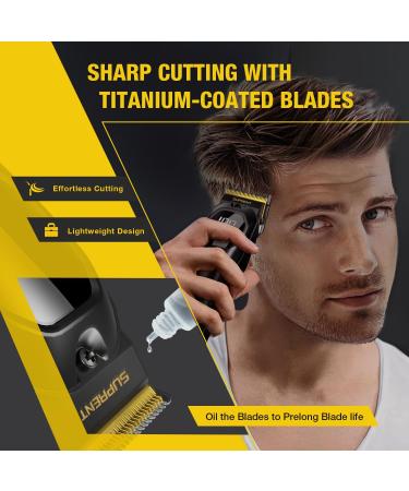 SUPRENT Mens Hair Clipper - Rechargeable Hair Cutting Kits with LED Display Cordless Hair Clipper for Home Use & Barbers - Buy Online on GoSupps.com