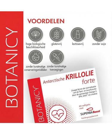Feelgood Shop BV ANTARKTIS KRILL OIL FORTE OMEGA 3 with SuperbaBoost highdose omega3 fatty acids DHA & EPA with astaxanthin and choline very good bioavailability 60 capsules - Buy Online on GoSupps.com