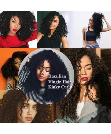 Double Weft Remy Hair Afro Kinky Curly Clip in Hair Extensions Brazilian Human Hair Clips in Real Hair Extensions for Black Women 12inch-105g 1B Natural Black 12 Inch #1B Natural Black - Buy Online on GoSupps.com