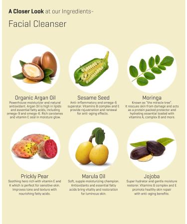 PURE CODE Daily Facial Cleanser with Lemongrass | Remove Makeup & Impurities | Made in the USA | International Shipping Available - Buy Online on GoSupps.com