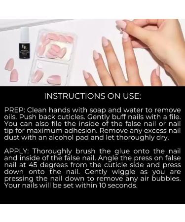 Brush on Nail Glue for Press on Nails | Quick Dry & Long Lasting Acrylic Nail Adhesive - Beyond Beauty Labs 7ml - Buy Online on GoSupps.com
