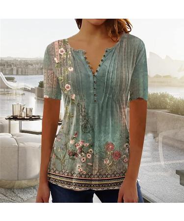Women's Floral Tops: Dressy Casual V-Neck Summer Shirts | XX-Large Graphic T-Shirt & Solid Square Neck Top - Buy Online on GoSupps.com
