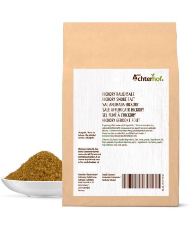 Hickory Smoke Salt 1000g | Exquisite American Barbecue Flavor | Ideal for Sauces & Marinades | Achterhof Premium 1 kg Pack - Buy Online on GoSupps.com