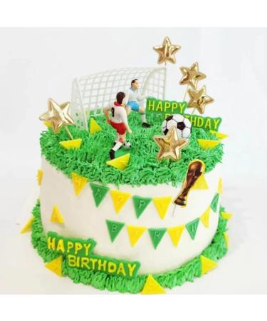 9 Pcs Football Cake Topper Football Cake Toppers Football Cake Decorations Football Decorations and Sports Themed Cakes Decorations Personalised Cake Plugin Boys Party Supplies - Buy Online on GoSupps.com