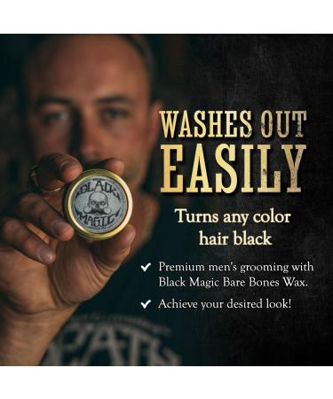 Buy Black Mustache Wax | Extra Strong Hold & Unscented | Hide Grey Hair with Black Magic Bone Crusher 1 oz - Buy Online on GoSupps.com