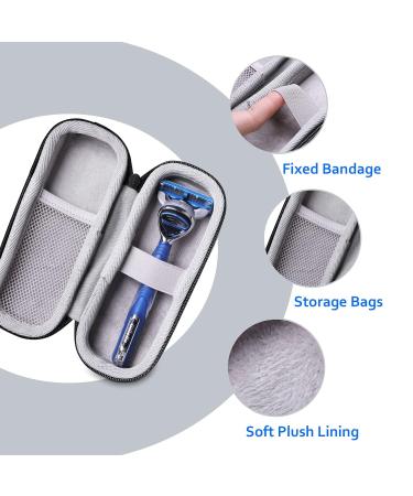 XANAD Hard Case for Gillette Mach3 Shield Razor - Protective Carry Case for Men's Razor & 4 Blade Refills - Buy Online on GoSupps.com