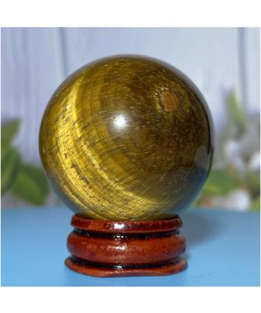 Natural Sphere Tiger Eye Stone Ball Quartz Crystal Natural Ore Gemstone Home Decoration Gift 1pc (Color : 100-110g) - Buy Online on GoSupps.com