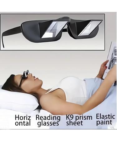 Buy Lazy Glasses | 90 Degree Upside Down Reading Glasses for Bed | Prism Glasses in Black - International Shipping Available - Buy Online on GoSupps.com