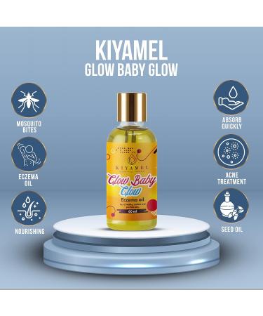 KIYAMEL Glow Baby Glow Eczema Relief Oil for Babies - Soothes Eczema, Scars, Dark Patches & Skin Conditions - Buy Online on GoSupps.com