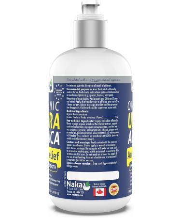 Naka Platinum Organic Ultra Arnica Lotion Pain Relief Maximum Strength European Certified Arnica Made in Canada (340ml) - Buy Online on GoSupps.com
