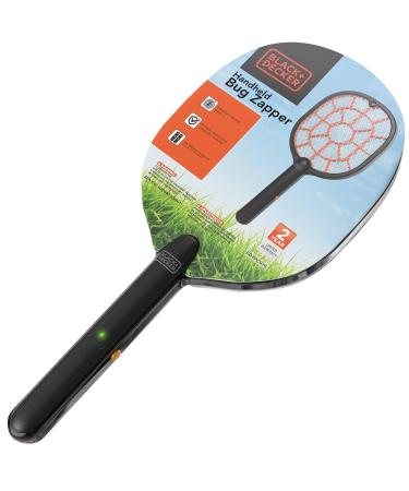 BLACK+DECKER Bug Zapper Racket  Electric Fly Swatter for Gnats, Mosquitoes, & More  Harmless-to-Humans Outdoor Bug Zapper Battery Operated  Handheld Electric Fly Swatter  Bug Zapper Indoor Racket