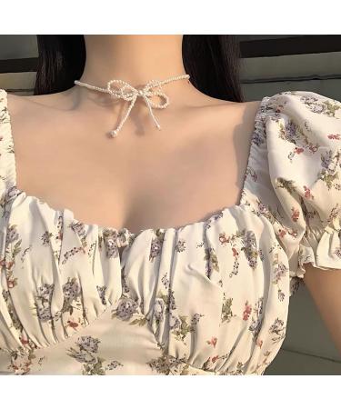 Oralgos Elegant Loop Trailer Necklace - Stylish Pearl Collarbone Chain Gift for Women & Girls - Buy Online on GoSupps.com