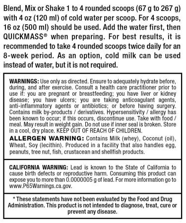 ALLMAX Nutrition QuickMass Chocolate 12lb - Weight Gainer Protein Supplement - Buy Online on GoSupps.com