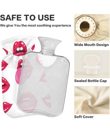 Shop 1L Heat Bottle - Stylish Red Lips Design for Pain Relief | International Shipping Available - Buy Online on GoSupps.com