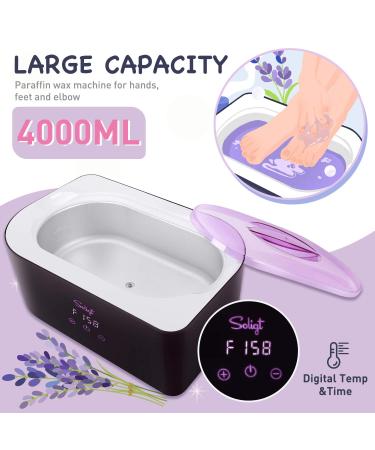 Large 4000ml Paraffin Wax Machine for Arthritis Relief - Hypoallergenic Paraffin Bath for Soft Skin - Dark Purple Design - Buy Online on GoSupps.com