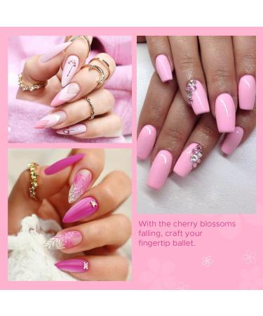 MEFA Gel Nail Polish Set 6 Colors Nude Pink Gel Polish Set Gel Polish Set Soak Off UV Gel White Nail Gel Manicure Nail Art Salon DIY Home Pink White - Buy Online on GoSupps.com