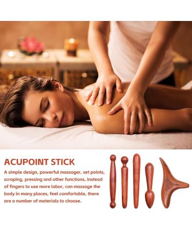 4-Piece Wooden Trigger Point Massager Set | Relieve Pain & Relax Muscles - Ideal for Foot Shoulder & Back - Buy Online on GoSupps.com