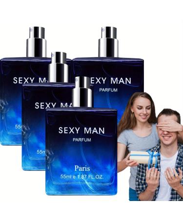 Pheromone Cologne Charm Fragrance for Men Pheromones Cologne Fragrances Sexy Men's Cologn Attractive Fragrant Men's Perfume Long Lasting 55ml 1.86 Fl Oz (4 Pcs)