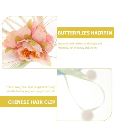 birthday wedding photoshoot fairy hair clip girl hair barrettes wing costume moving hair clips kid hair accessories butterflies wing hair barrette fabric 3d tassel crocodile skin - Buy Online on GoSupps.com