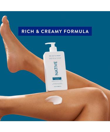Native Body Lotion | Plant-Based Moisturizers for Men & Women | Restores Dry Skin with Sea Salt & Cedar - 16.5 fl oz - Buy Online on GoSupps.com