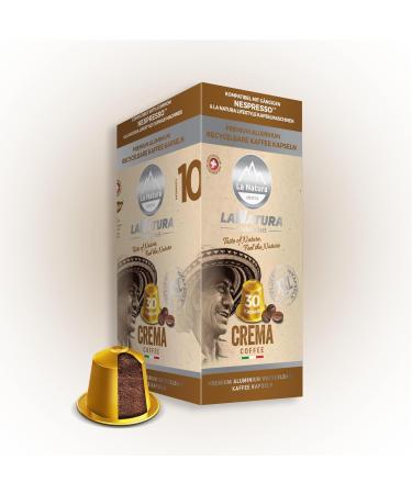 Pack of 150 premium coffee capsules - Compatible with Nespresso machines - 100% recyclable capsules - Made in Switzerland - Balanced velvety coffee cream La Natura Lifestyle - Buy Online on GoSupps.com