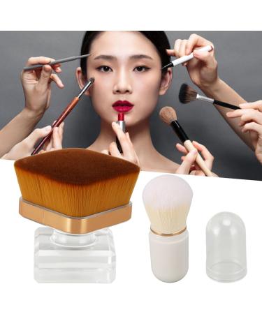 Foundation Brush for Liquid Makeup Liquid Foundation Brush Soft Fluffy Hair Easy Stick Loose Powder Brush for Blush Artificial Fibre Nail Dust Brush - Buy Online on GoSupps.com