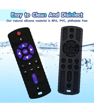 TKLake Baby Teething Toy - Remote Control Baby Teether Relief Toy for 0-6 Months Boys and Girls (Black) - Buy Online on GoSupps.com