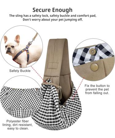 Buy Hand-Free Khaki Pet Carrier Bag - Breathable Cotton Travel Bag for Dogs & Cats - Buy Online on GoSupps.com