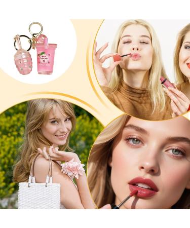  G n rique Lip Gloss Makeup - Long Lasting Lip Tint Moisturizing Formula Milk Tea Shaped Key Fob Smooth Primer Base Beauty Cosmetics for Daily Use  - Buy Online on GoSupps.com