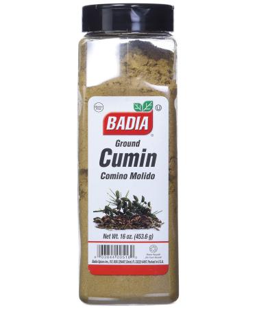 Badia Spices inc Spice, Cumin Seed Ground, 16-Ounce, Yellow Multi (087881) 1 Pound (Pack of 1)