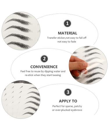 Lurrose 6D Hair-Like Eyebrow Stickers - Waterproof & Natural Brow Makeup Tool - Buy Online on GoSupps.com