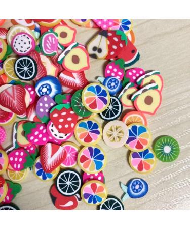 NIANTU1123 100g Mixed Fruits Slices Slices Polymer Clay Sprinkles for Slimes Filling DIY Nails Art Phone Decoration Gift (Color : Mixed) - Buy Online on GoSupps.com