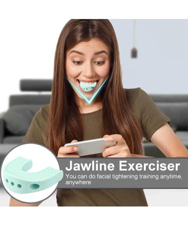 Bexdug Jaw Exerciser for Women Silicone Double Chin Reducer Jawline Exerciser - Compact Jawline Shaper Jaw Sculpting Tool for Women Men Green - Buy Online on GoSupps.com