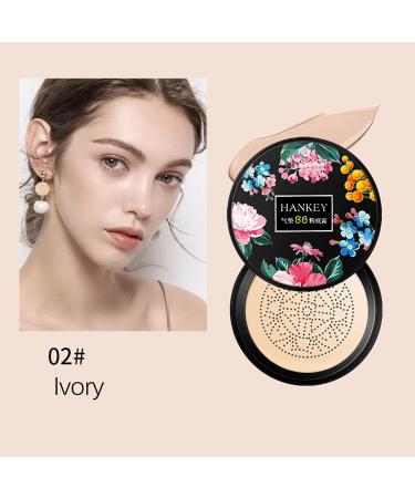 Mushroom Head Air Cushion CC Cream - Moisturizing Foundation & Concealer | Brightening Makeup for Women (C-Hell White) - Buy Online on GoSupps.com