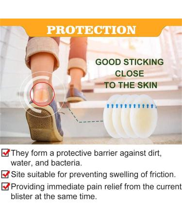 Hydrocolloid Bandages for Blister Prevention and Acne Removal - Waterproof Tape for Feet - Cellulite Remover - One Size - Buy Online on GoSupps.com