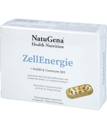 Natugena Cell Energy + NADH & Coenzyme Q10 | 60 Capsules for Optimal Energy Metabolism - Buy Online on GoSupps.com