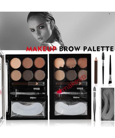 MAEPEOR Brow Contour Kit - 13 Piece Eyebrow Makeup Palette Set for Novice and Professional (Set 02) - Buy Online on GoSupps.com