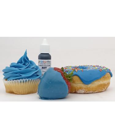 Colour Flex Navy Oil Based Food Colouring Gel - 15ml | Ideal for Buttercream, Chocolate Batters, Fondant Icing & More - Buy Online on GoSupps.com