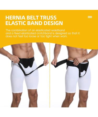 Hernia Belt Truss for Men & Women | Adjustable Groin Support for Inguinal & Sports Hernia | Pain Relief & Recovery - Medium Size - Buy Online on GoSupps.com
